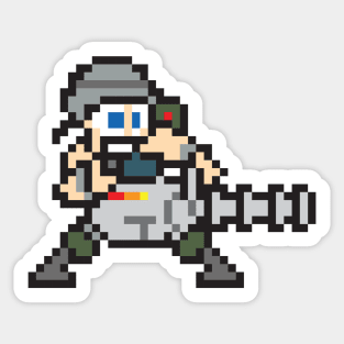 Gun-Thor 8Bit character Sticker